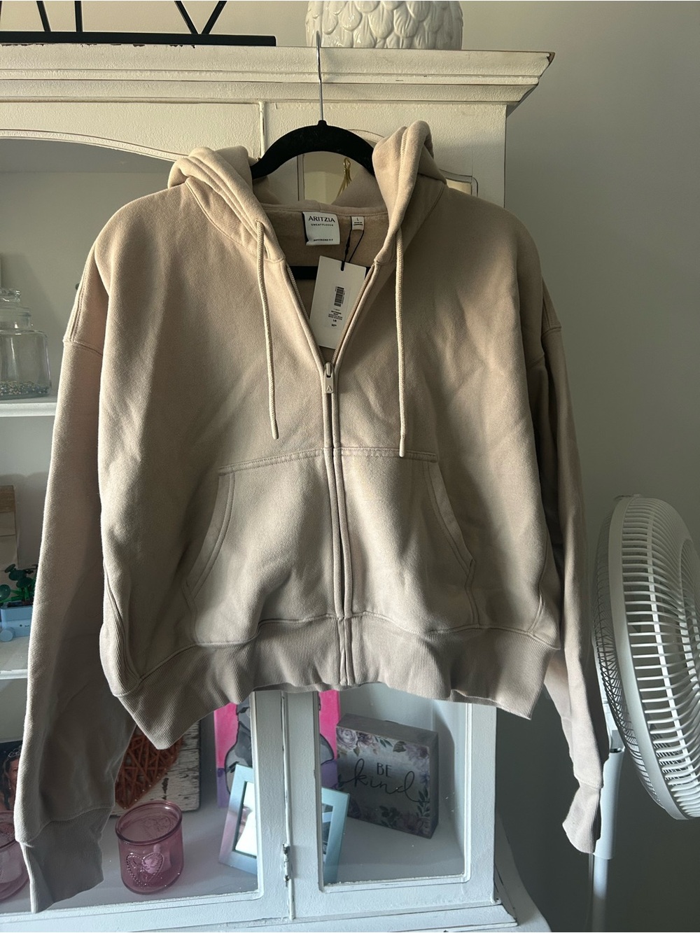 TNA boxy fit crop hoodie